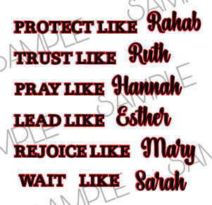 Women of the Bible SVG