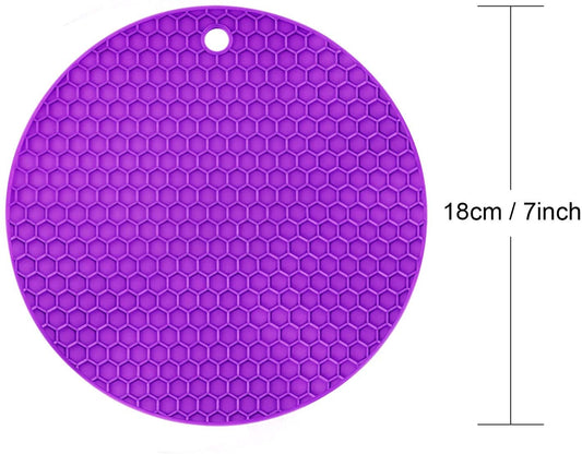 Round Honeycomb Silicone Mat