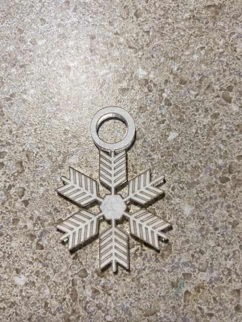 Snowflake Straw Charm